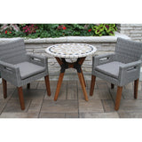 Cordora 30" Dia. Marble Bistro Table - N/A