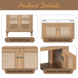 30 Inch Bathroom Vanity with Resin Sink, Freestangding Bathroom Vanity Set with Hidden Drawer, Storage Cabient for Bathroom