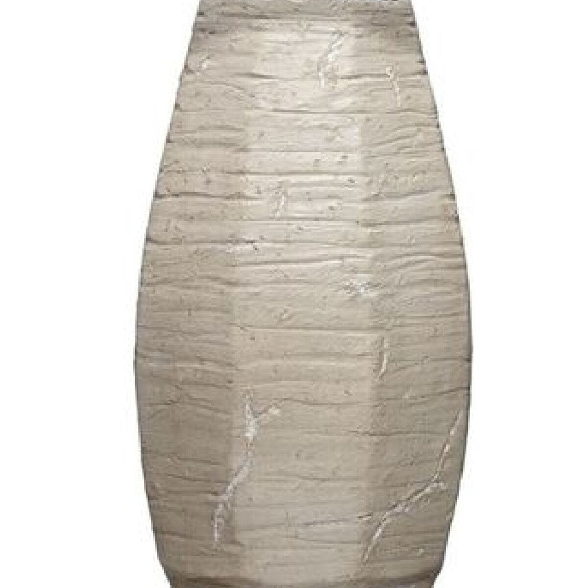 30 Inch Ceramic Table Lamp with Textured Design Base, White