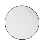 30 Inch Round Mirror - Black