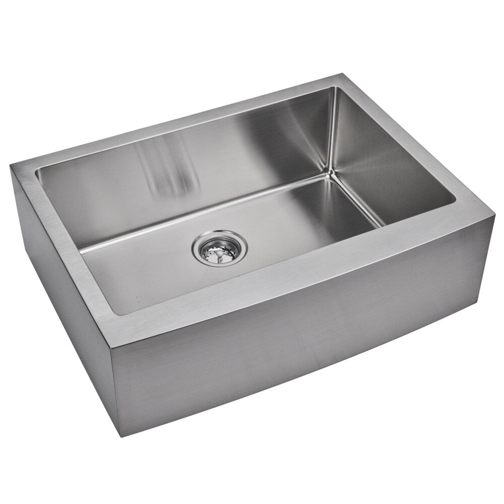 30"X22" Single Bowl 16g SS Apron Kitchen Sink