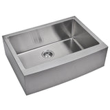30"X22" Single Bowl 16g SS Apron Kitchen Sink