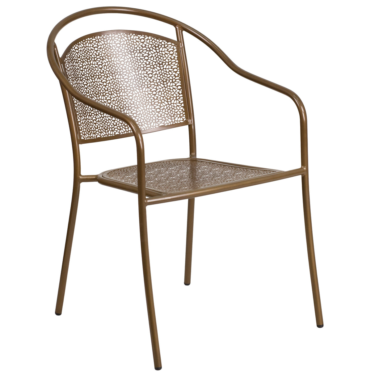 30-in. Round Steel Folding Patio Table Set w/ 4 Chairs