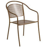 30-in. Round Steel Folding Patio Table Set w/ 4 Chairs