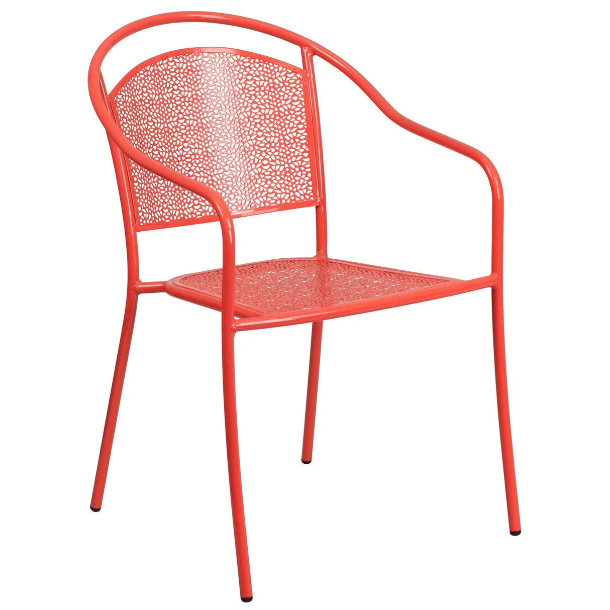 30-in. Round Steel Folding Patio Table Set w/ 4 Chairs
