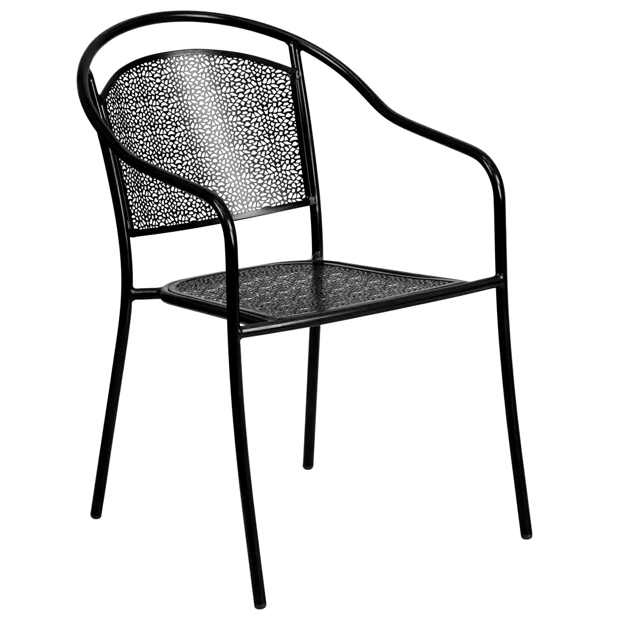 30-in. Round Steel Folding Patio Table Set w/ 4 Chairs