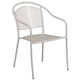 30-in. Round Steel Folding Patio Table Set w/ 4 Chairs
