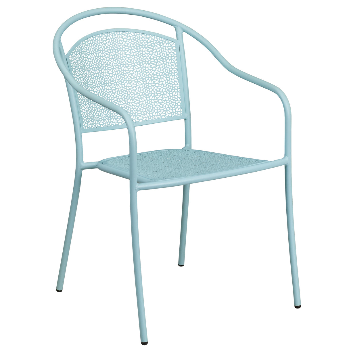 30-in. Round Steel Folding Patio Table Set w/ 4 Chairs