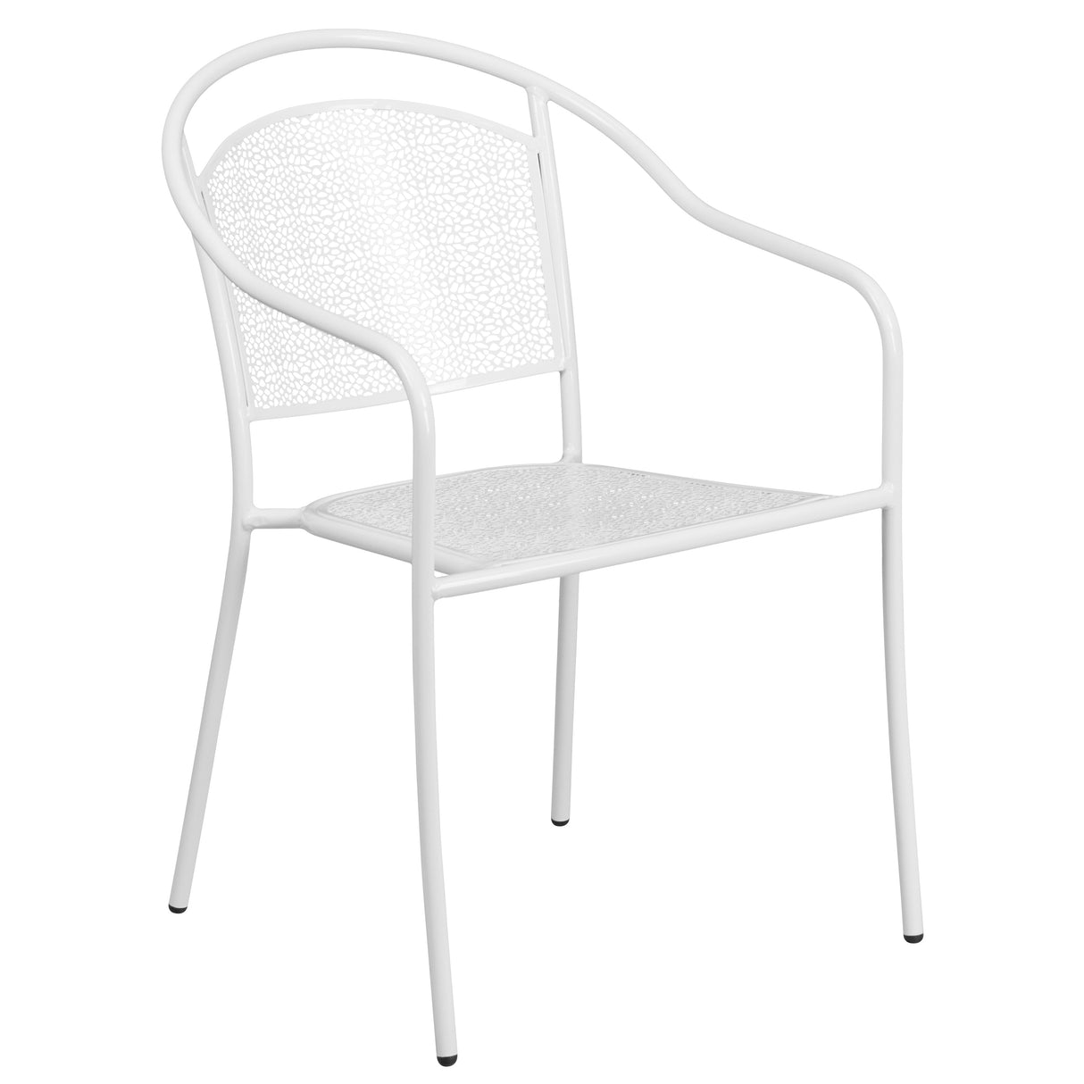 30-in. Round Steel Folding Patio Table Set w/ 4 Chairs