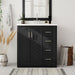 30 in. W x 18 in. D x 34 in. H Single Sink Freestanding Bathroom Vanity with White Resin Top