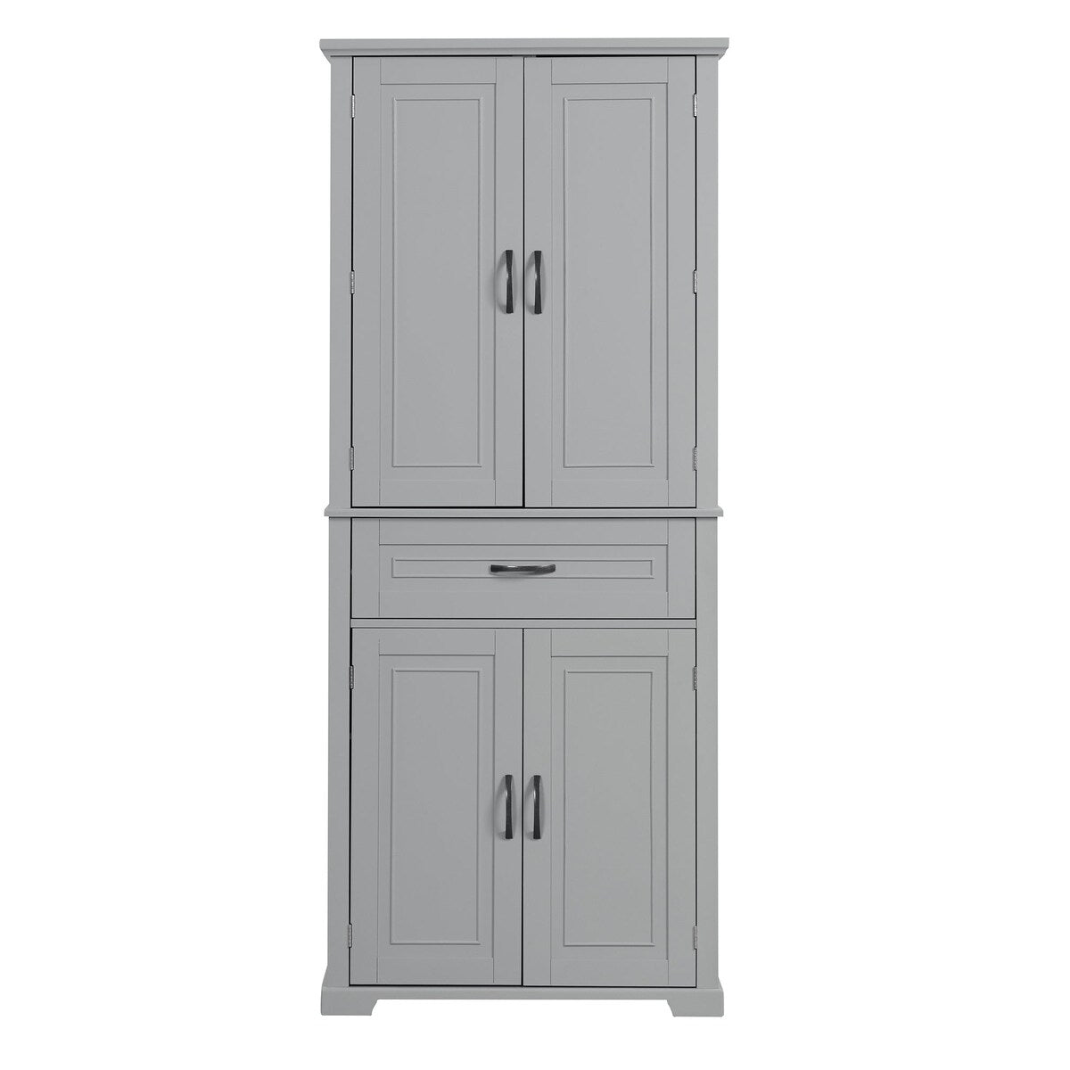 30 in. W x 72 in. H Freestanding Bathroom Cabinet in White with Adjustable Shelf and Drawer