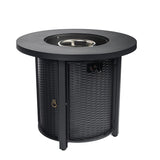 30 inch Propane Round Fire Table 40000BTU Propane Fire Pit Table - 30.00"L * 30.00"W * 24.00
