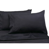 300 Thread Count Solid Cotton Sateen Extra Deep Pocket Bed Sheet Set with Oversized Flat Sheet