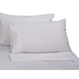 300 Thread Count Solid Cotton Sateen Extra Deep Pocket Bed Sheet Set with Oversized Flat Sheet
