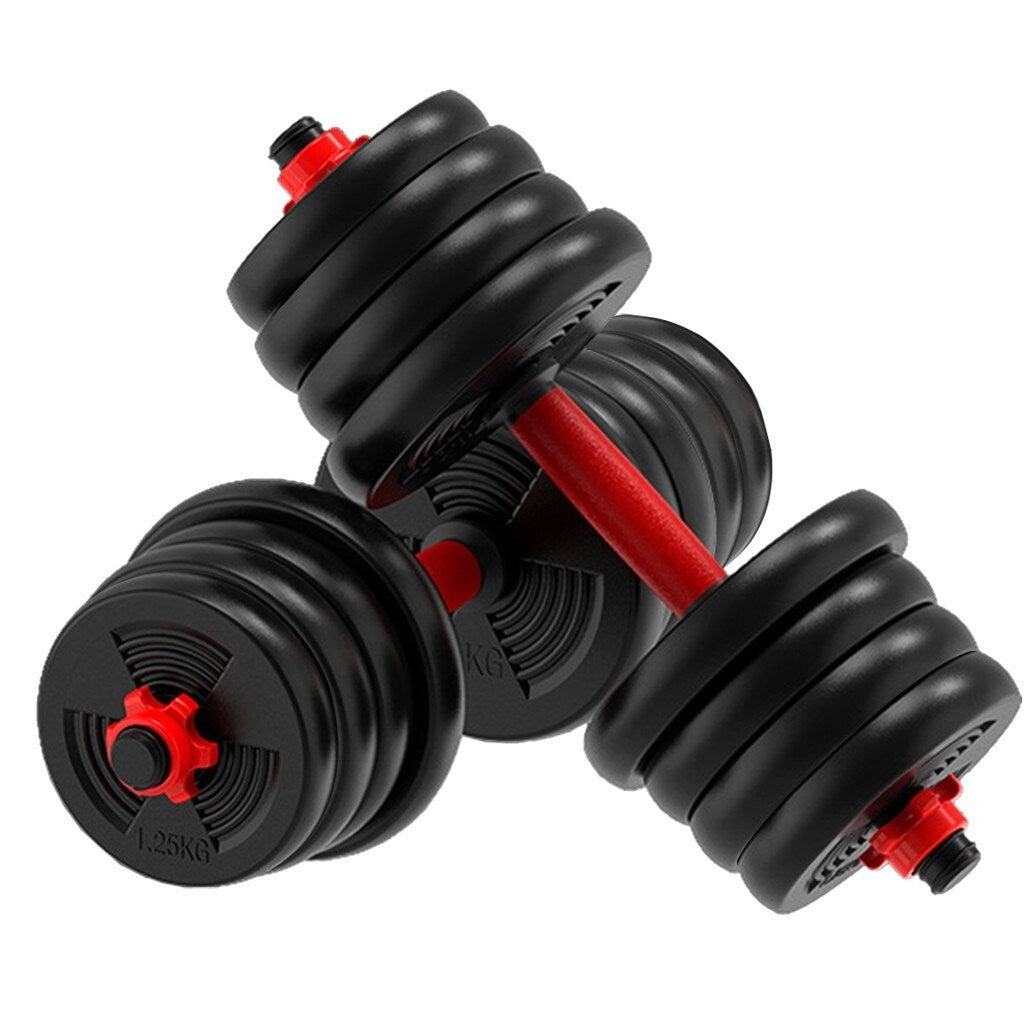 30KG 66Lb Adjustable Dumbbells Barbell Set