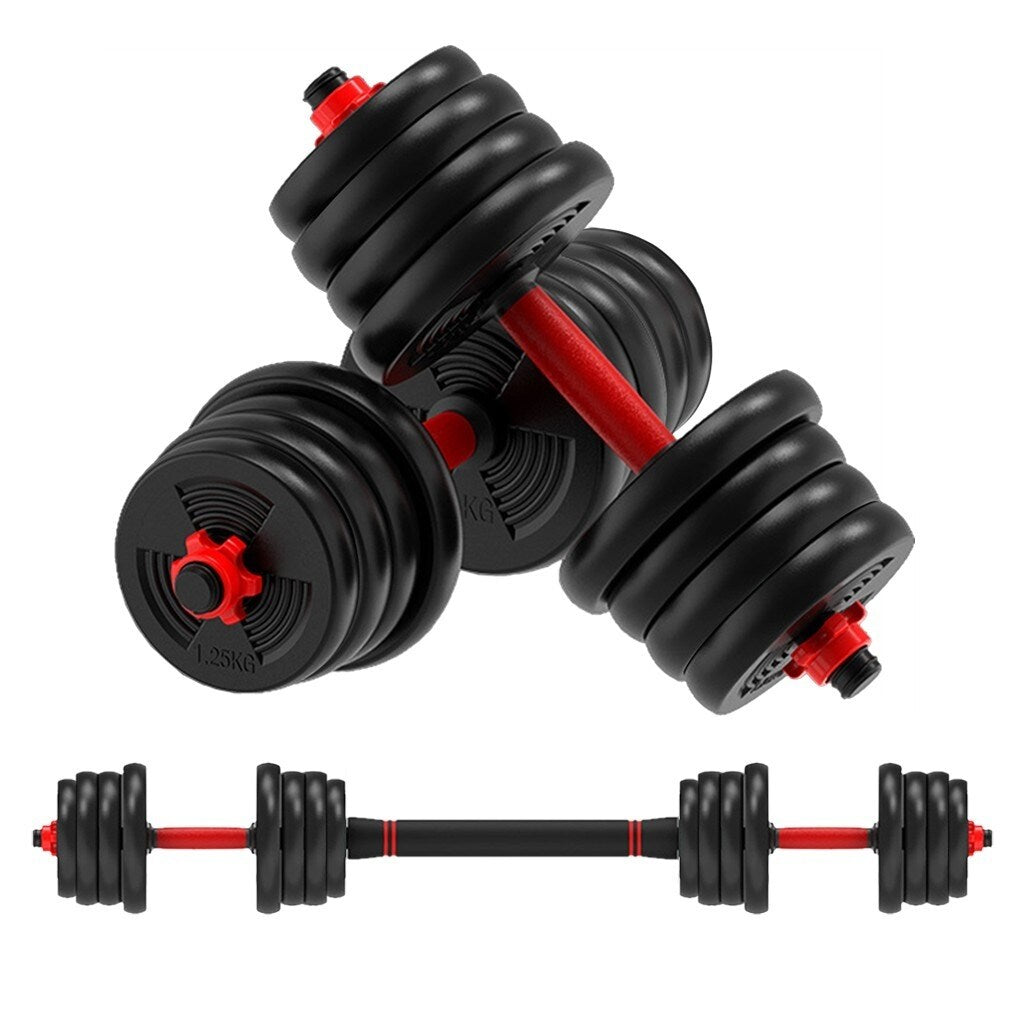 30KG 66Lb Adjustable Dumbbells Barbell Set
