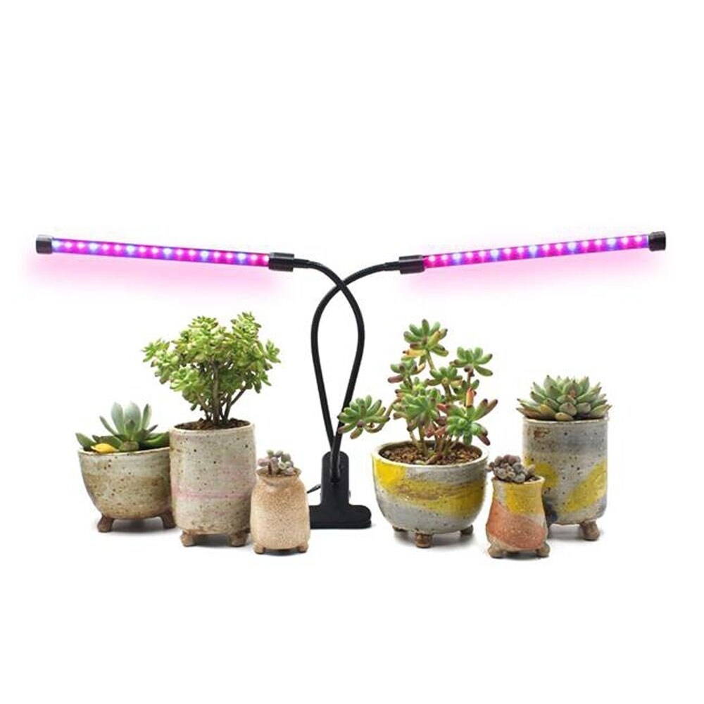 30W Grow Light for Indoor Plants 2 Head Divided Adjustable