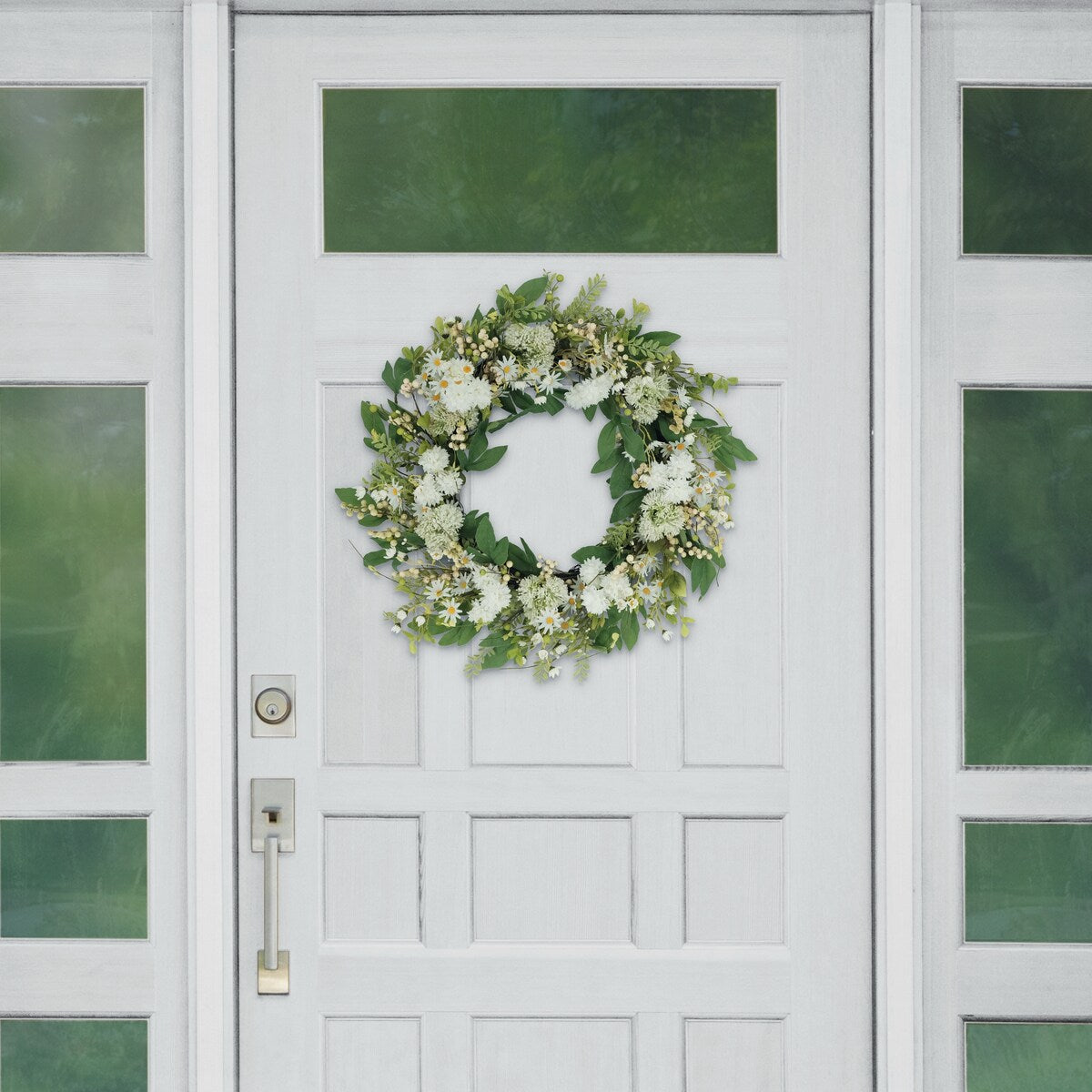 30" Artificial Chrysanthemum Daisy Floral Spring Wreath