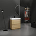 30" Bathroom Vanities with Single Sink Combo, Modern Undermount Bathroom Sink Cabinet with Double drawer,Freestanding