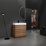 30" Bathroom Vanities with Single Sink Combo,Engineering wood