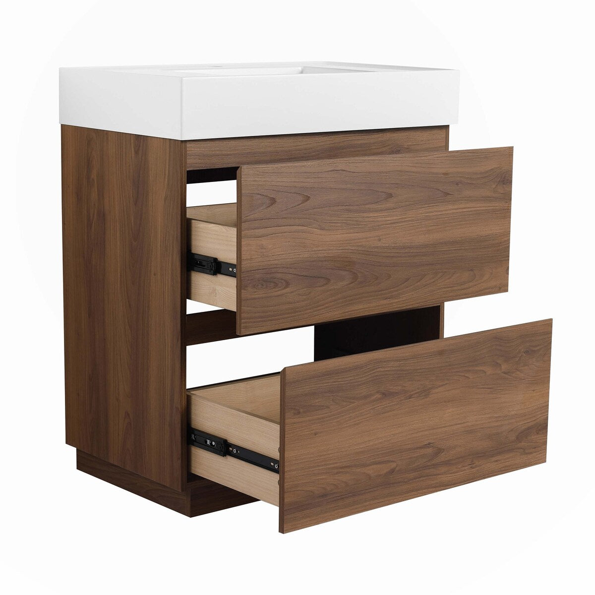 30" Bathroom Vanities with Single Sink Combo,Engineering wood