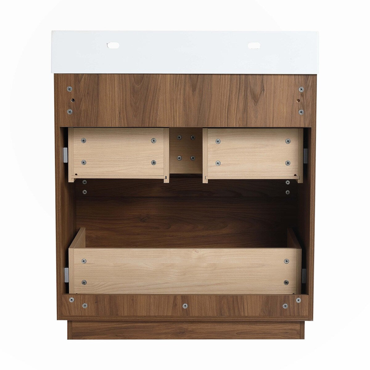 30" Bathroom Vanities with Single Sink Combo,Engineering wood