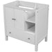 30" Bathroom Vanity Base Only, Solid Wood Frame, Bathroom Storage Cabinet with Doors and Drawers