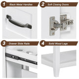 30" Bathroom Vanity Base with Multi-Functional Drawer