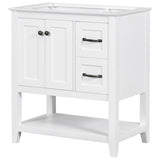 30" Bathroom Vanity Base with Multi-Functional Drawer