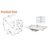 30" Bathroom Vanity with Sink Combo, Multi-functional Bathroom Cabinet - Black