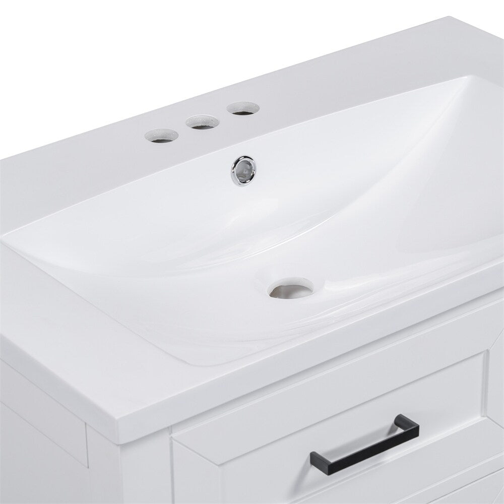 30" Bathroom Vanity with Sink Combo,Bathroom Cabinet with Drawers