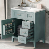 30" Bathroom Vanity with Sink Combo,Bathroom Cabinet with Drawers