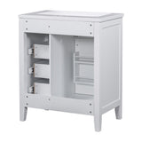 30" Bathroom Vanity with Sink Combo,Bathroom Cabinet with Drawers