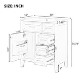 30" Bathroom Vanity with Sink Combo,Bathroom Cabinet with Drawers