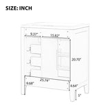 30" Bathroom Vanity with Sink Combo,Bathroom Cabinet with Drawers