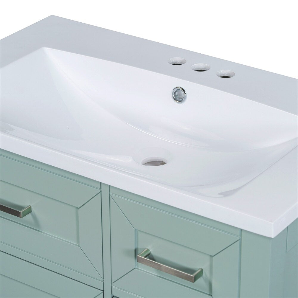 30" Bathroom Vanity with Sink Combo,Bathroom Cabinet with Drawers