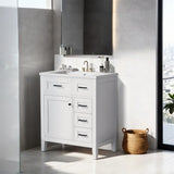 30" Bathroom Vanity with Sink Combo,Bathroom Cabinet with Drawers