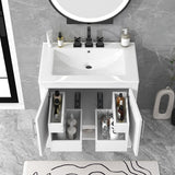 30" Bathroom Vanity with Sink, Doors and Drawers, Solid wood Frame