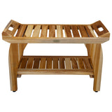EcoDecors Tranquility 30-inch, Teak Shower Bench, Teak Bench Shower, Teak Shower Bench for Inside Shower, Teakwood Shower Bench