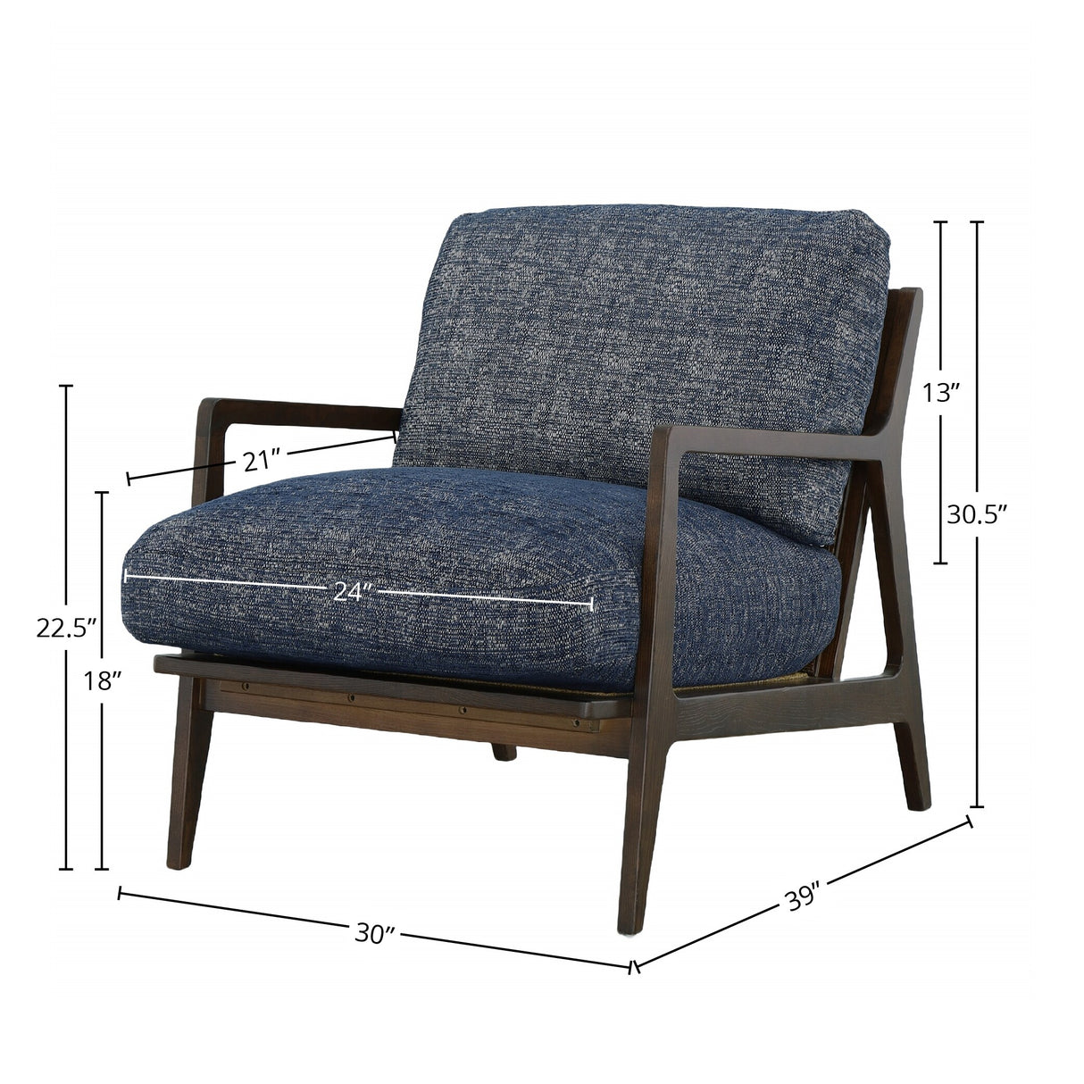30" Wide Arm Chair, Sage