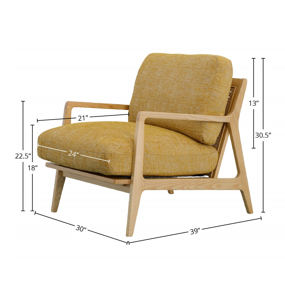 30" Wide Arm Chair, Sage