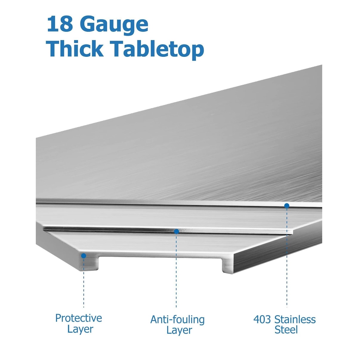30" x 18" Stainless Steel Work Table NSF Certified Heavy Duty Commercial Kitchen Prep Table with Undershelf & Caster Wheels 