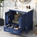 30"Blue Bathroom Vanity with Single Sink,Combo Cabinet Undermount Sink,Bathroom Storage Cabinet with 2 Doors and a Drawer