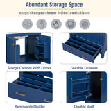 30"Blue Bathroom Vanity with Single Sink,Combo Cabinet Undermount Sink,Bathroom Storage Cabinet with 2 Doors and a Drawer