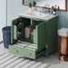 30"Green Bathroom Vanity with Single Sink,Combination Under Counter Sink, Bathroom Storage Cabinet with 2 Doors and a Drawer