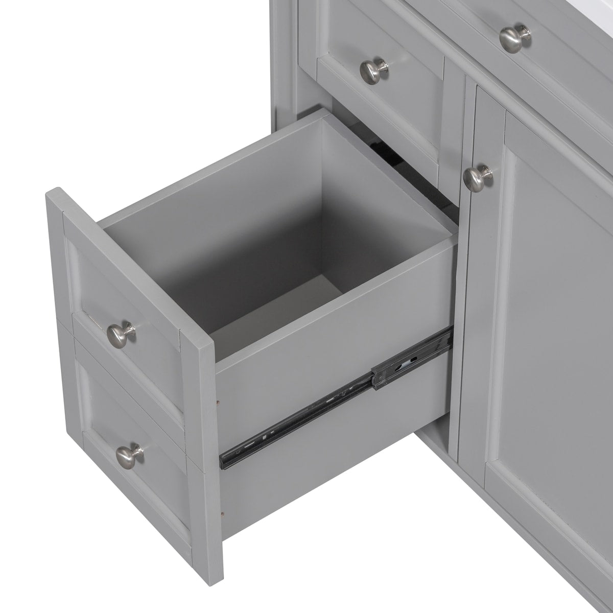 30'' Bathroom Vanity with Top Sink,with 2 Drawers and a Tip-out Drawer