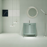 30'' Freestanding Bathroom Vanity in Mint Green With Gel Sink
