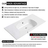 30'' Freestanding Bathroom Vanity in Mint Green With Gel Sink