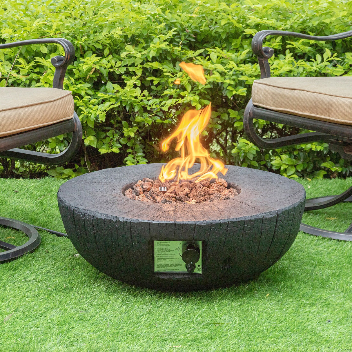 30,000 BTU Outdoor Fire Pits Patio Propane Gas Fire Pit for Outside