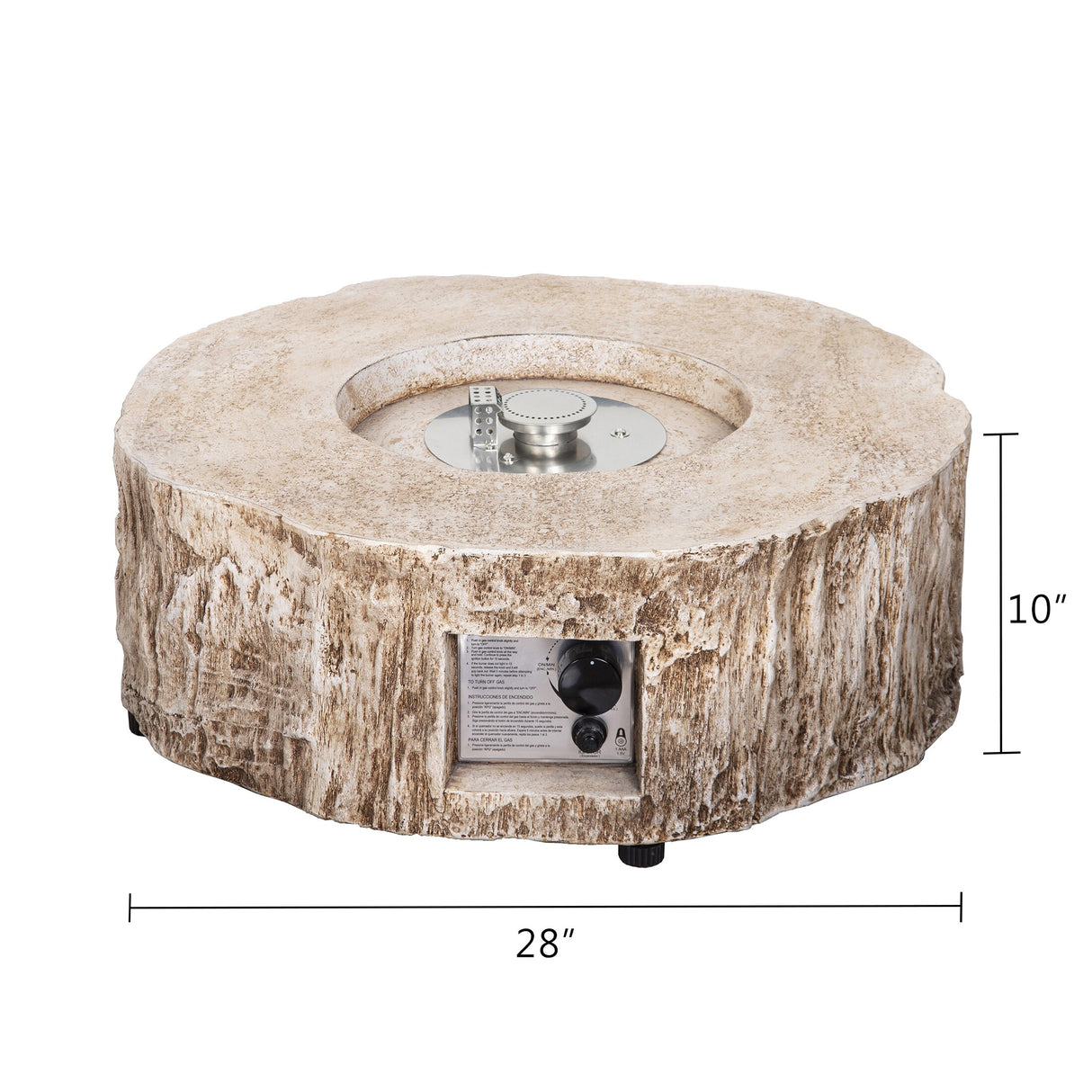 30,000 BTU Outdoor Fire Pits Patio Propane Gas Fire Pit for Outside